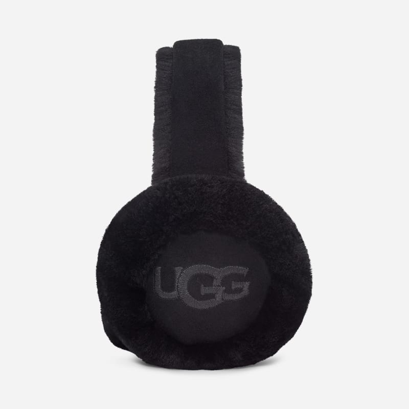 Аксесоари UGG UGG Sheepskin Embroidered Earmuffs Черно | 20955-BLK, 0