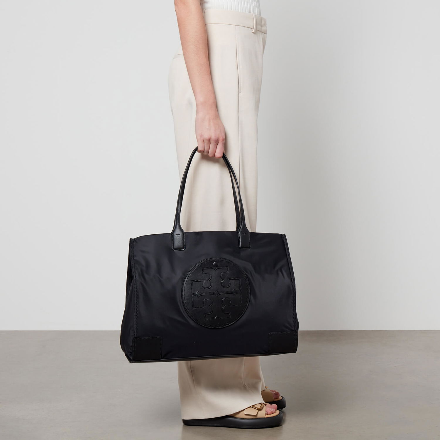 Голяма пазарска чанта Tory Burch Ella Black Tote Bag Черно | 87116-001, 1