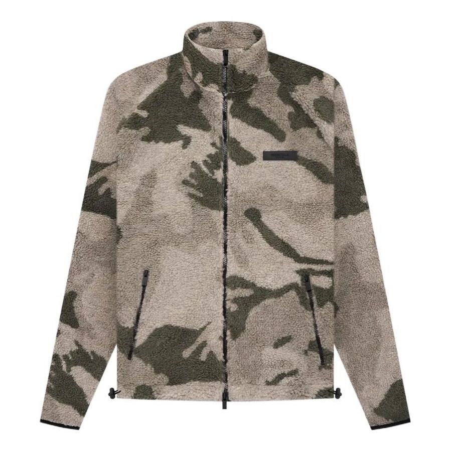 Пуловер Fear of God Essentials Polar Fleece Zip Jacket Зелено | FOG-SS22-057, 0