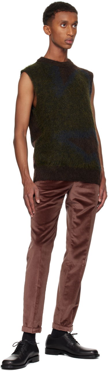 Пуловер Paul Smith Paul Smith Photogram Leaves Sleeveless Sweater Кафяво | M1R-928Y-N02512-73, 3