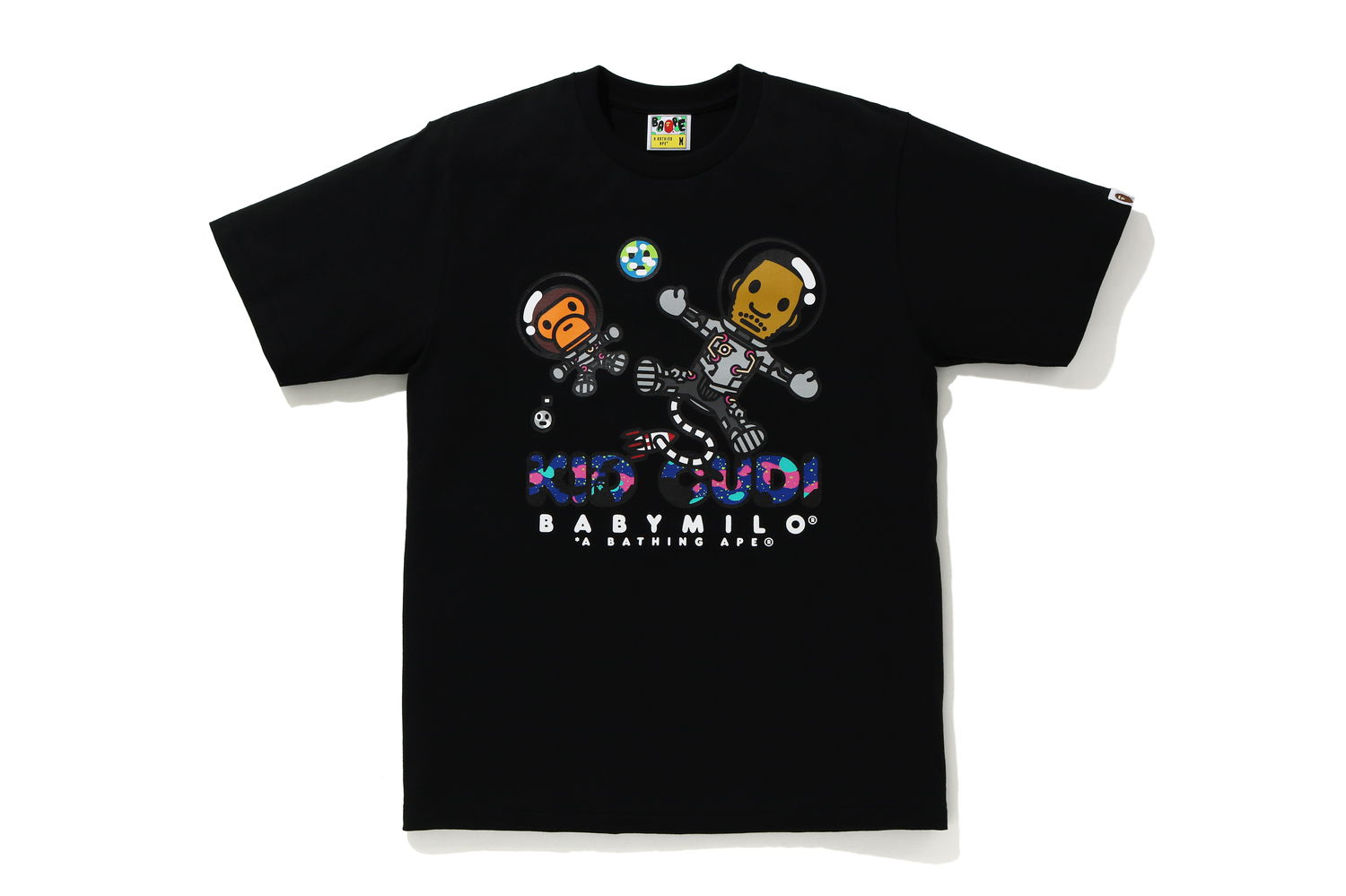 Тениска BAPE Kid Cudi x Baby Milo Moon Man Tee Черно | 002TEG731901XWHT, 0
