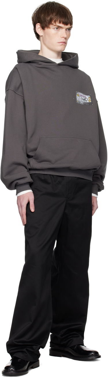 Суитчър We11done We11done Cassette Tape Print Hoodie Сиво | WD-TH2-25-834-U-CH, 3