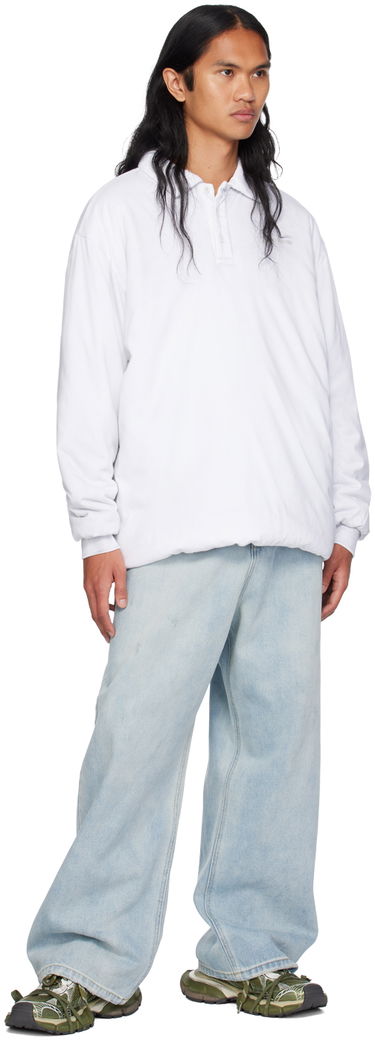 Поло тениска We11done Padded Logo Polo Бяло | WD-TT2-24-739-U-WH, 3
