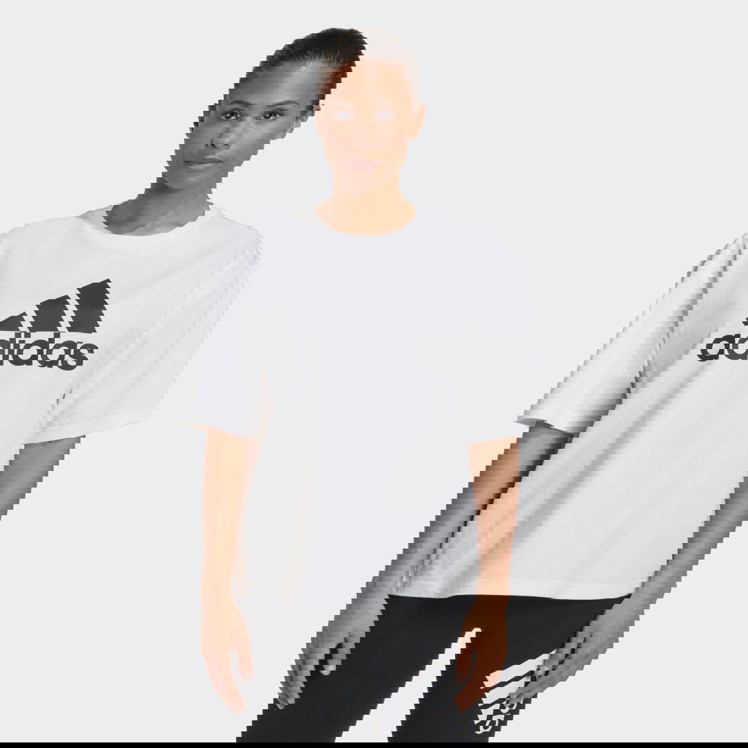 Тениска adidas Originals Future Icons Badge of Sport T-shirt Бяло | HC6358, 0