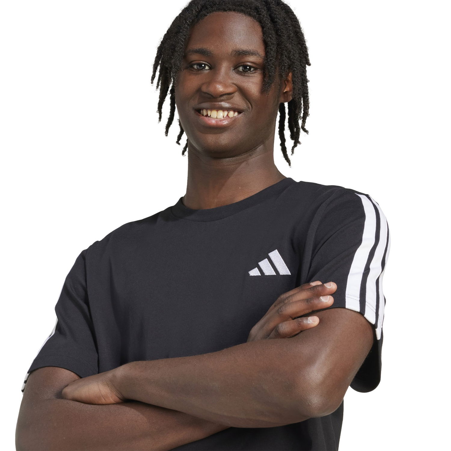 Тениска adidas Performance 3-Stripes Sports T-Shirt Черно | JV6783, 1