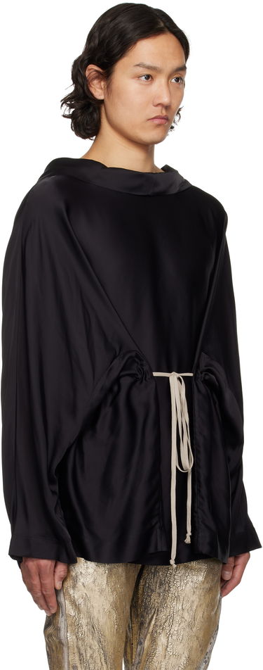 Пуловер Rick Owens Rick Owens Hollywood Tunic Hoodie Черно | RR01E5702 SCH, 1