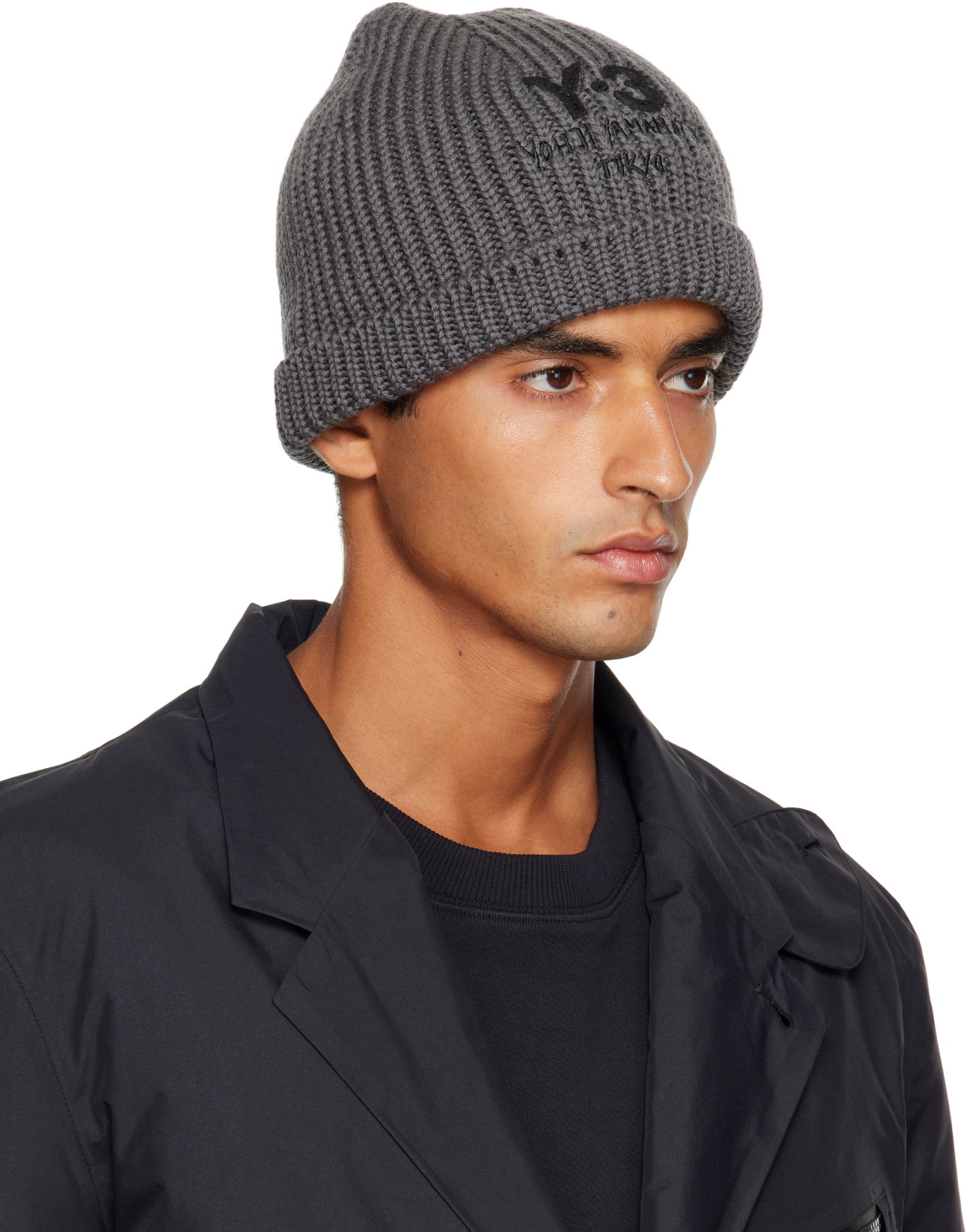 Шапка Y-3 Y-3 Chunky Knit Beanie Сиво | JX8309, 1