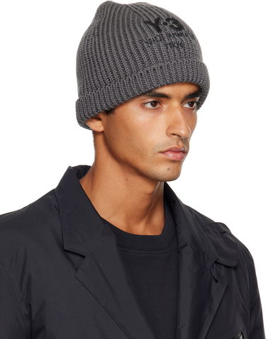 Шапка Y-3 Y-3 Chunky Knit Beanie Сиво | JX8309, 1