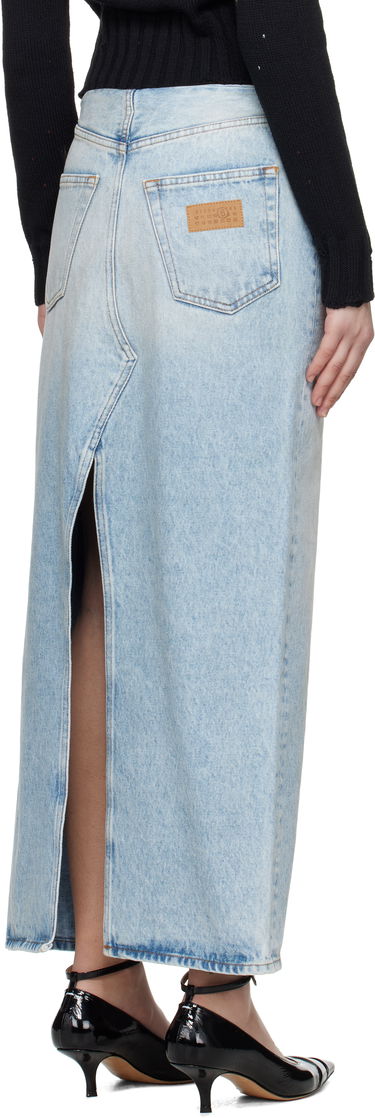 Пола Maison Margiela MM6 Maison Margiela Paneled Denim Maxi Skirt Синьо | S62MI0032 M30018, 2