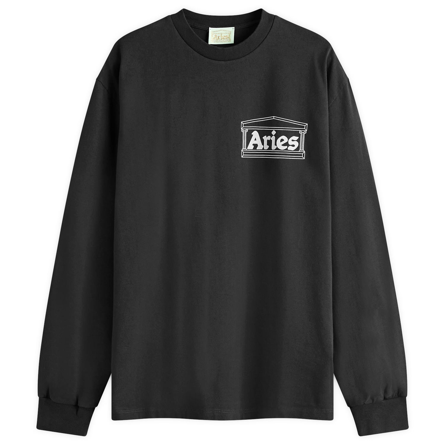 Тениска Aries Temple Long Sleeve T-Shirt Черно | AR60666-BLK, 0