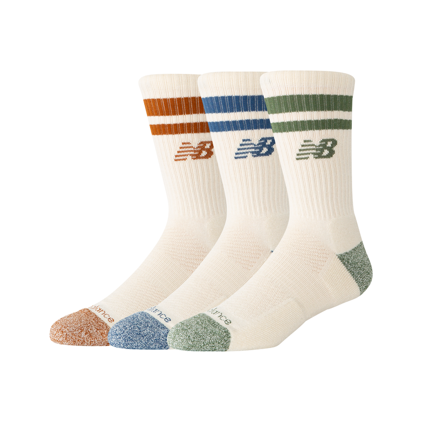 Чорапи New Balance Multicolor Crew Socks Бяло | NBLAS35210AS3