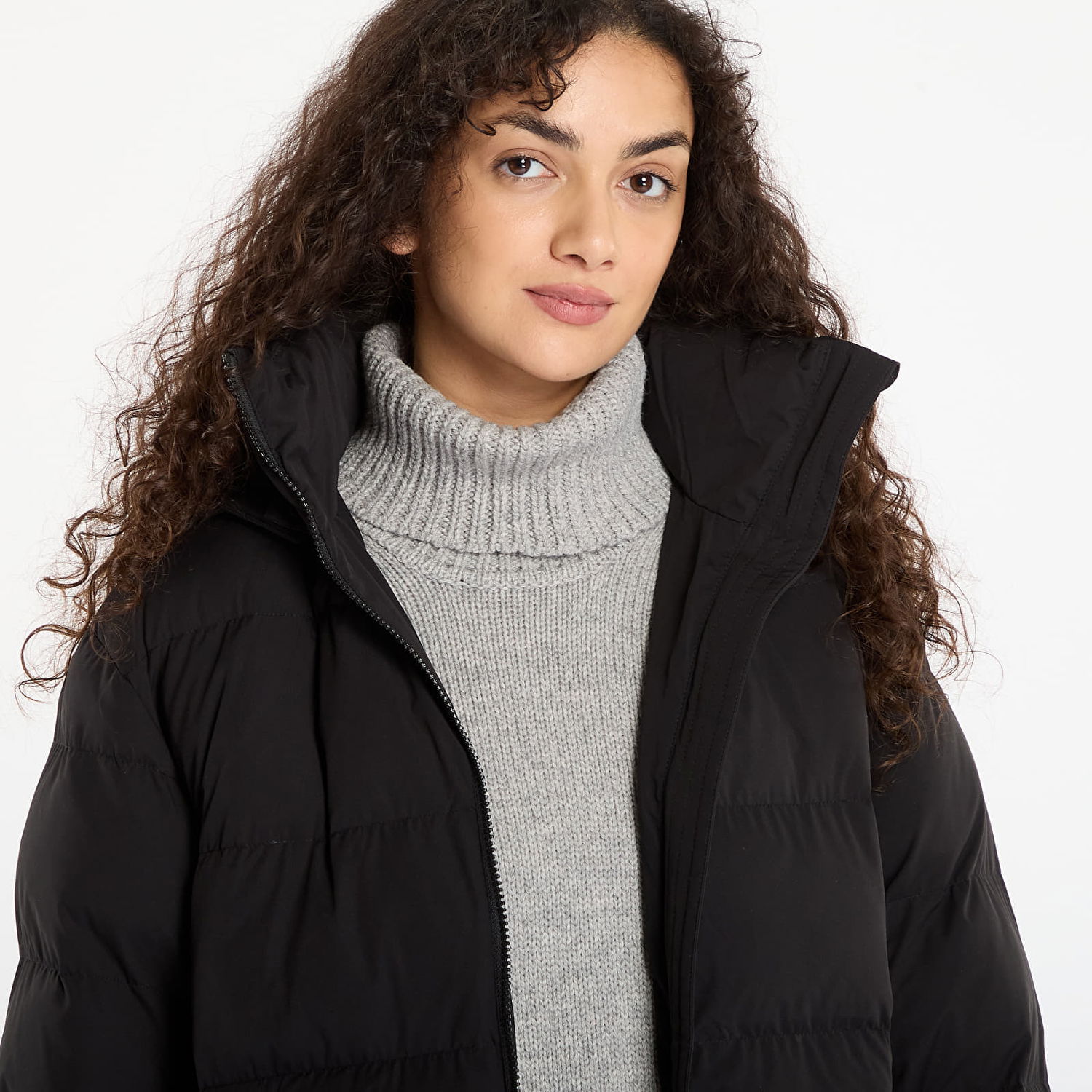 Пухо яке Samsoe Samsoe Saseri Long High-Neck Puffer Coat Черно | F25300164_CLR000021, 1