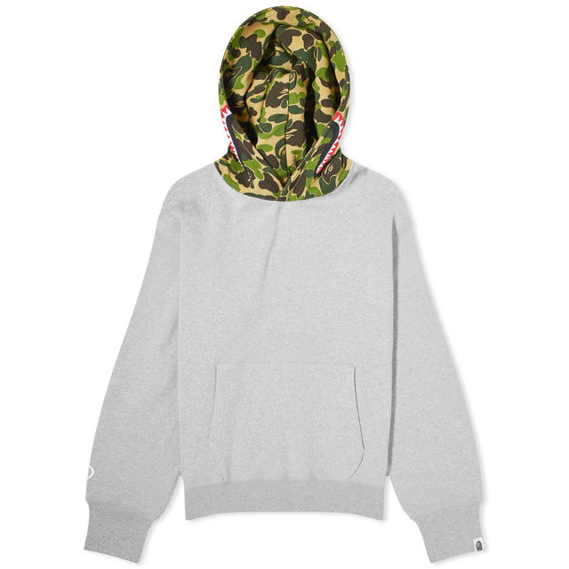 A Bathing Ape Abc Camo Shark Pullover Hoodie Gray