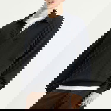 Поло тениска LES TIEN Thermal Banded Long Sleeve Polo Черно | TH-1156-FBLK, 2