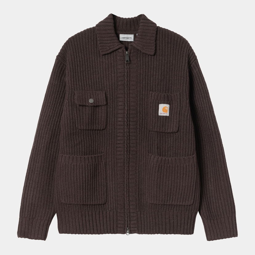 Яке Carhartt WIP Carhartt WIP Chore Knit Jacket Кафяво | I035399_9