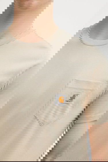 Тениска Carhartt WIP S/S Pocket T-shirt Бежово | I030434.G1XX, 3