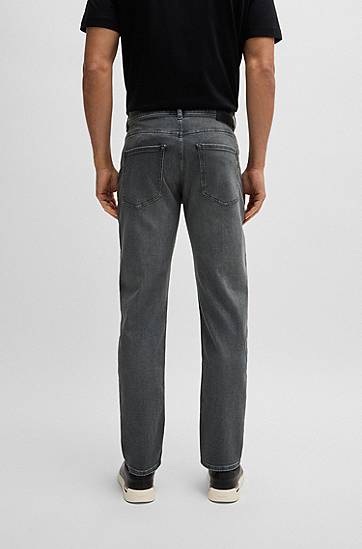 Дънки BOSS Delaware Slim-Fit Jeans Сиво | 50520838, 1