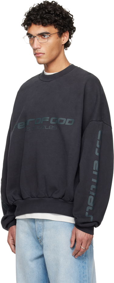 Суитчър Fear of God Fear of God ESSENTIALS Holiday 'Los Angeles' Heavy Fleece Cropped Sweatshirt Сиво | 192HO256893F, 3