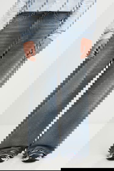 Дънки Maison Margiela MM6 Maison Margiela Faded Wide-Leg Jeans Синьо | SH2LA0039.M30017.965, 0