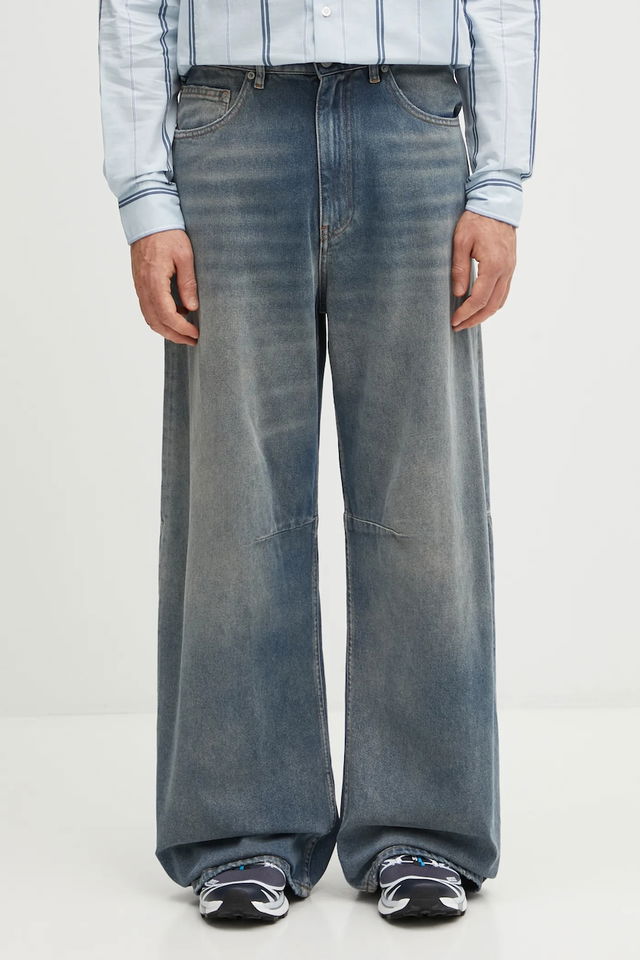 MM6 Maison Margiela Faded Wide-Leg Jeans