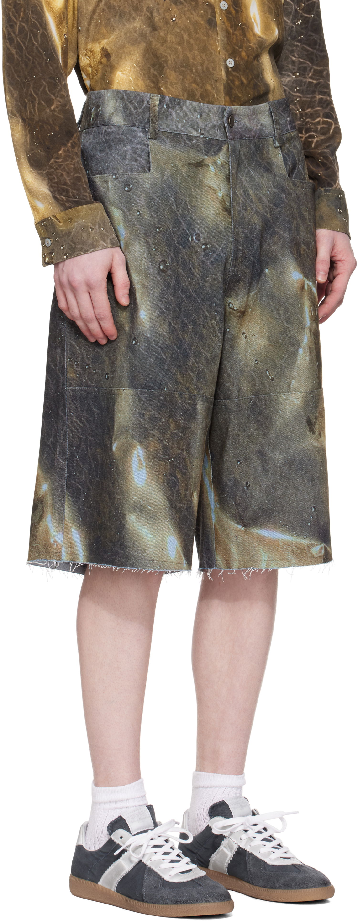 Къси панталони Serapis Serapis Golden Hour Sailor Denim Shorts Кафяво | SS25_WS_EXC, 1
