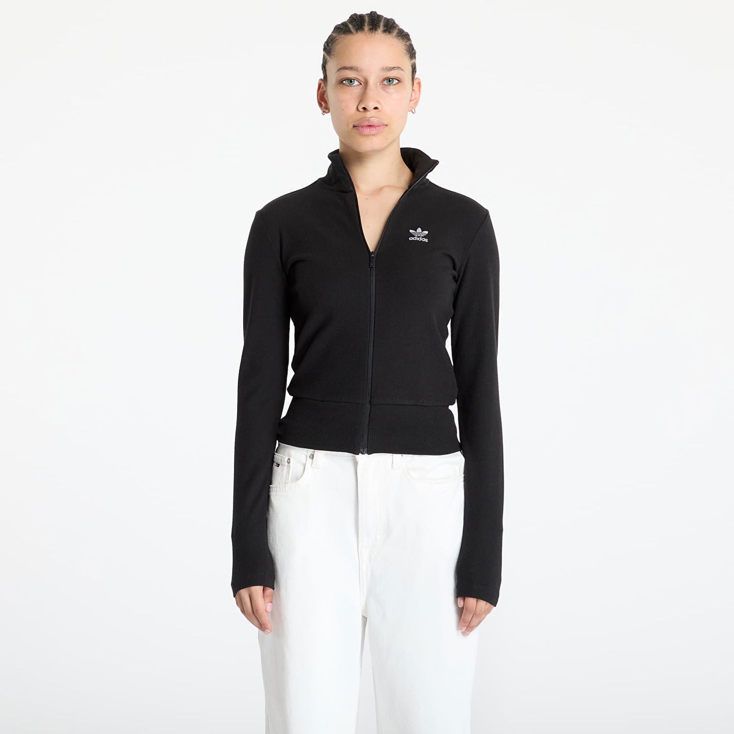 Яке adidas Originals Essentials Rib Full Zip Track Top Черно | JD5905, 0