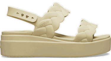 Кецове и обувки Crocs Brooklyn Woven Low Sandals Бежово | 209977-212, 0