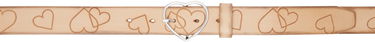 Колани OUR LEGACY 3 CM Wide Heart Buckle Leather Belt Бежово | A424835N, 0