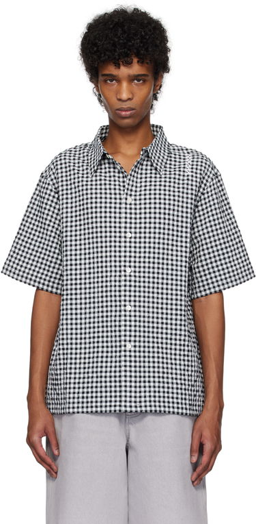 Риза Marni Marni Gingham Seersucker Shirt Черно | CUMU0331S0 UTN929, 0