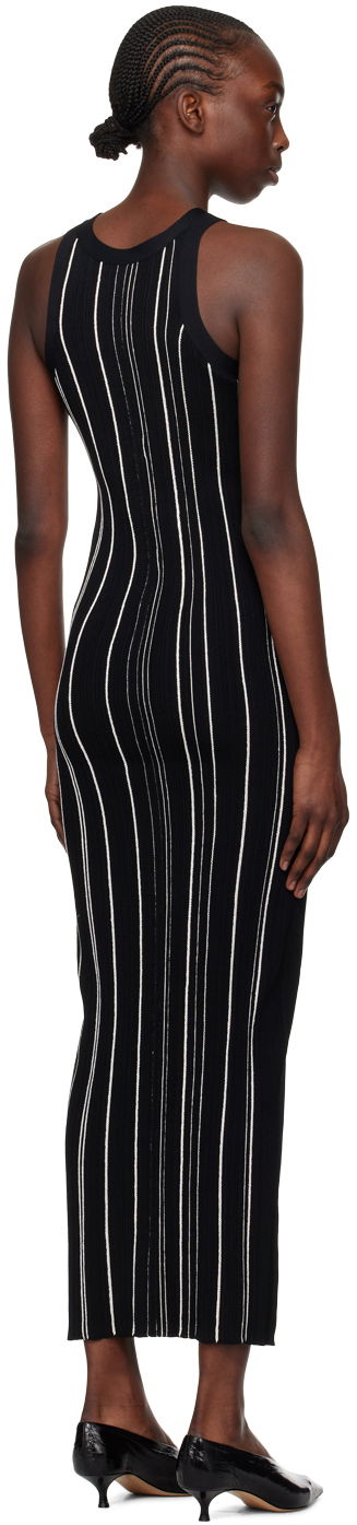 Pокля TOTEME TOTEME Braid Rib Tank Midi Dress Черно | 242-WRD2305-YA0044, 2