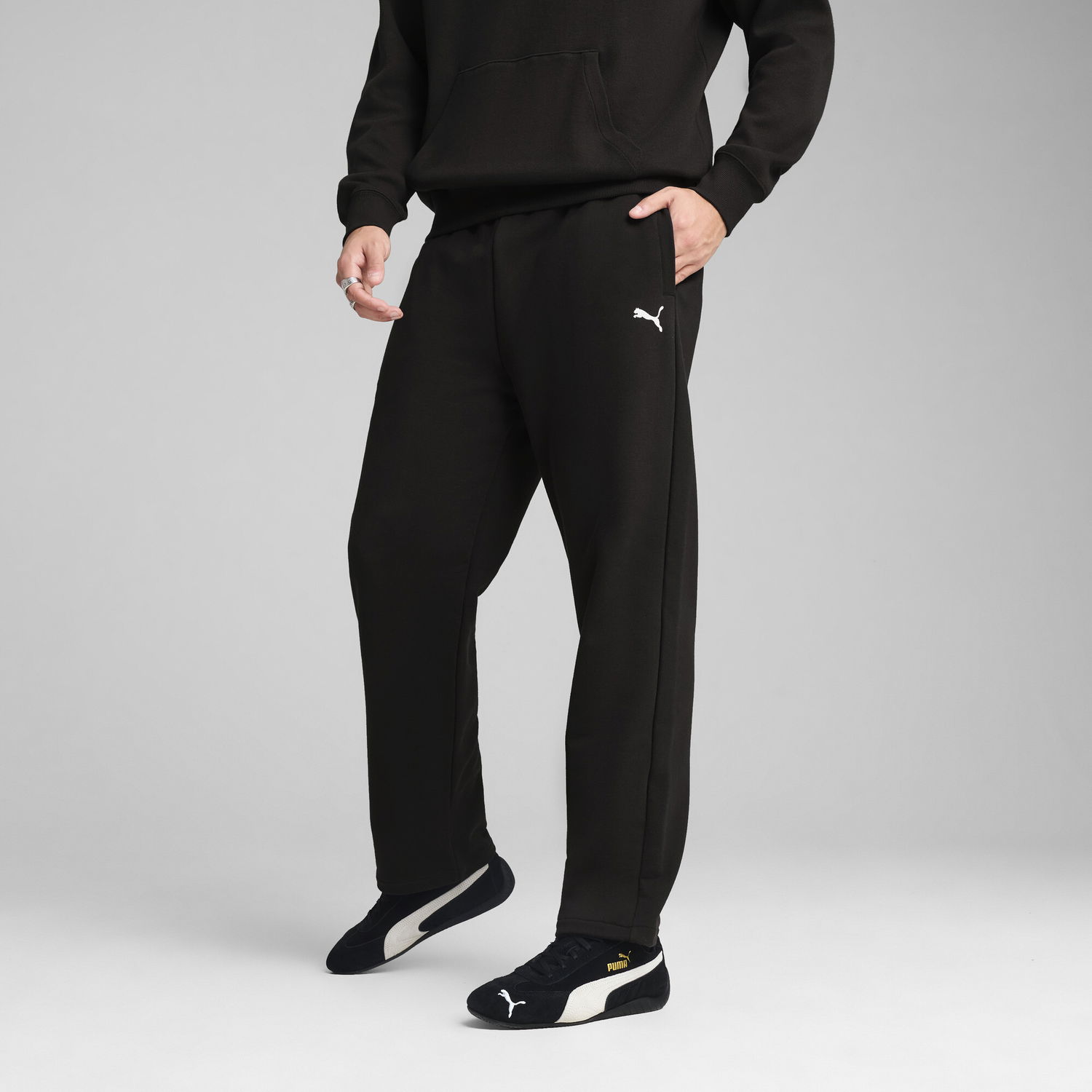 Спортни панталони Puma WARDROBE ESS Relaxed Fit Sweatpants Черно | 629651_01, 0