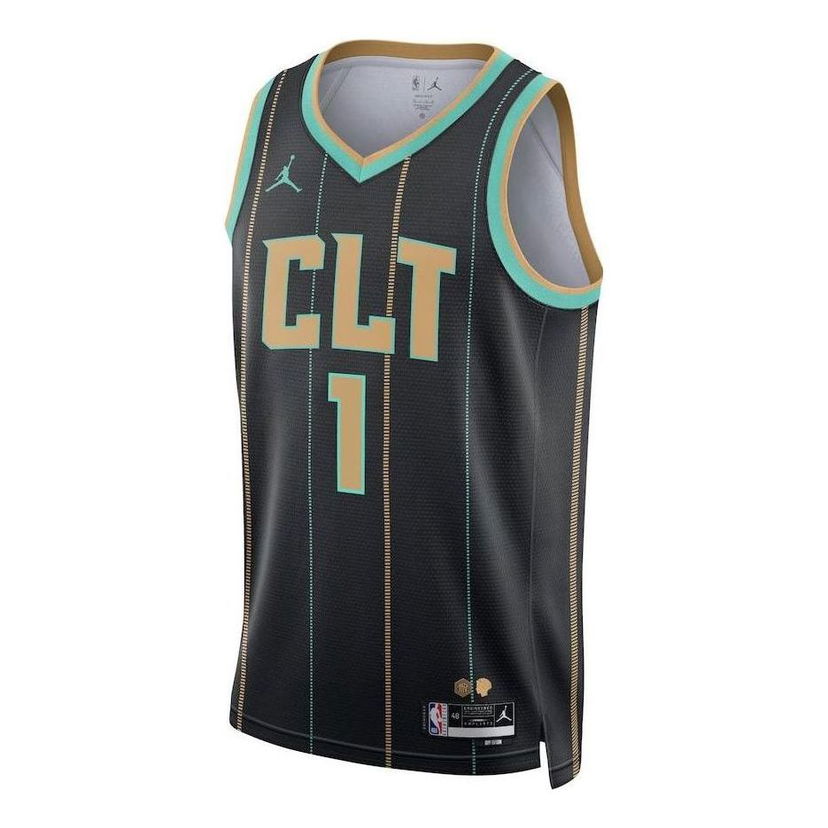 Фланелка Jordan NBA Charlotte Hornets Statement Swingman Jersey Черно | DQ0188-010