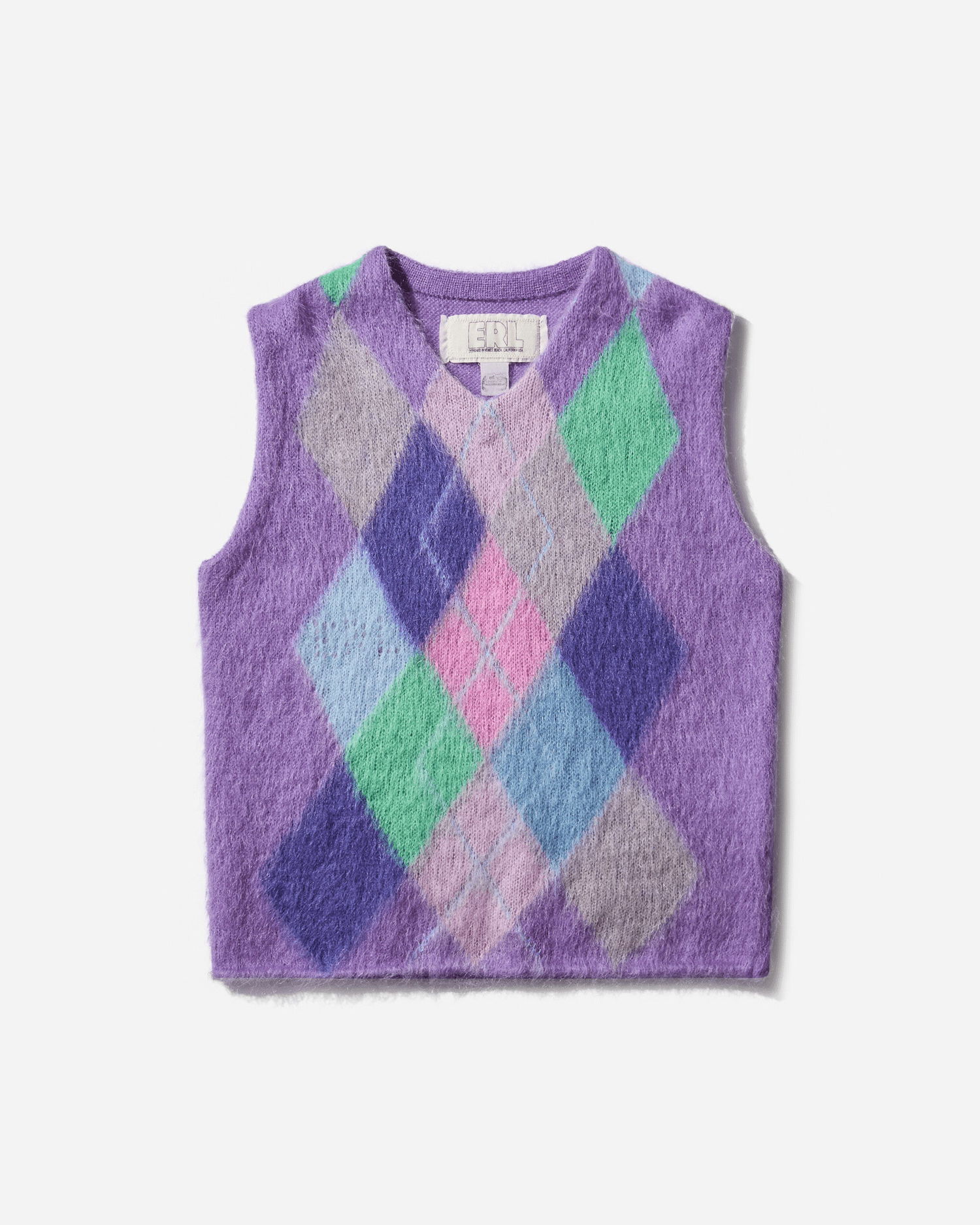 Жилетка ERL Argyle Mohair Vest Лилаво | ERL11N008 1, 1