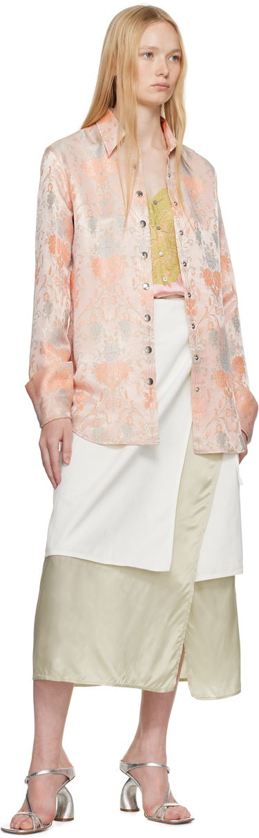 Пола Dries Van Noten Dries Van Noten Wrap Midi Skirt Бежово | 251-010826-1553, 3