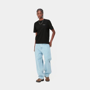 Тениска Carhartt WIP Script Embroidery T-Shirt Черно | I032293_0D2_XX, 1