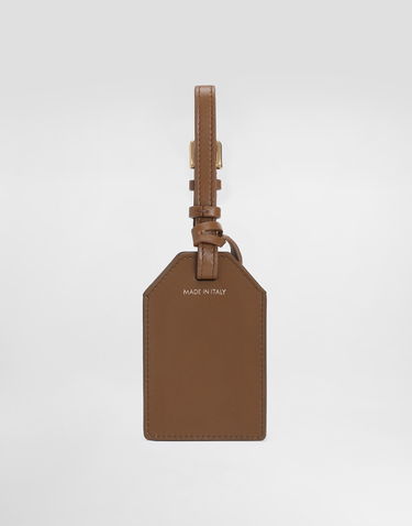 Ключодържатели Dolce & Gabbana Dolce & Gabbana Calfskin Luggage Tag with Padlock Кафяво | BI3417A9S258Z093, 1