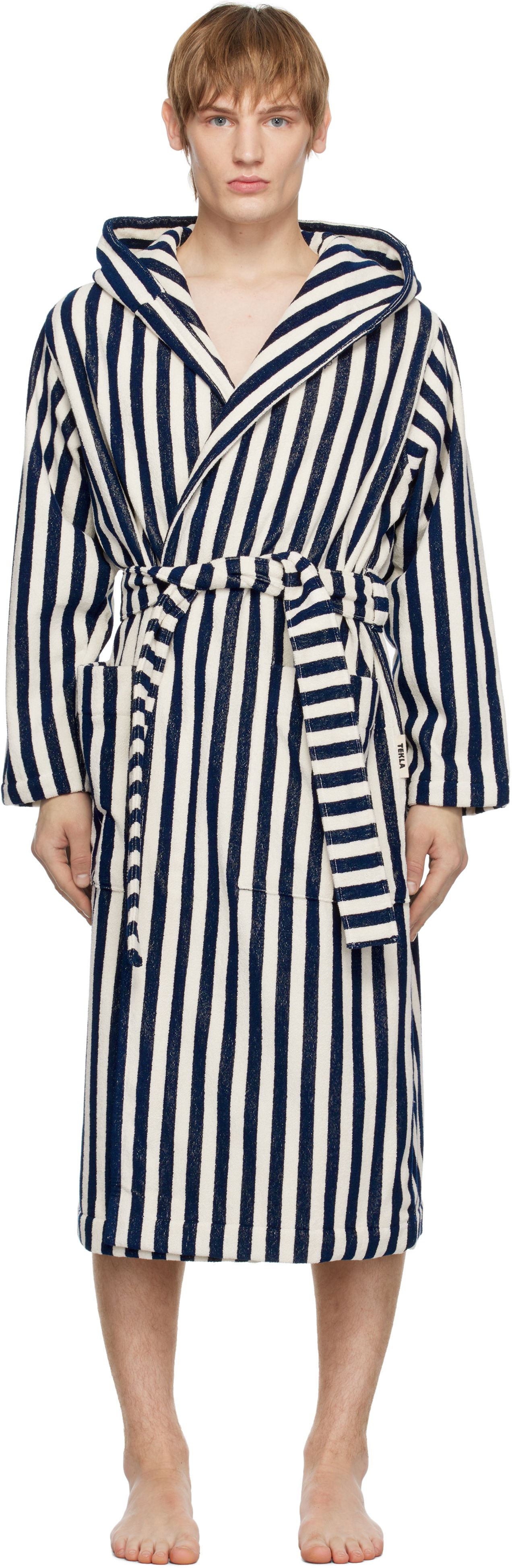 Пижама TEKLA Terry Hooded Bathrobe Синьо | BT-HUS, 0