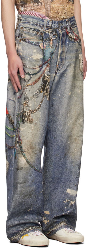 Дънки Acne Studios Acne Studios Loose Fit 1981M Jeans Синьо | B00374-, 1