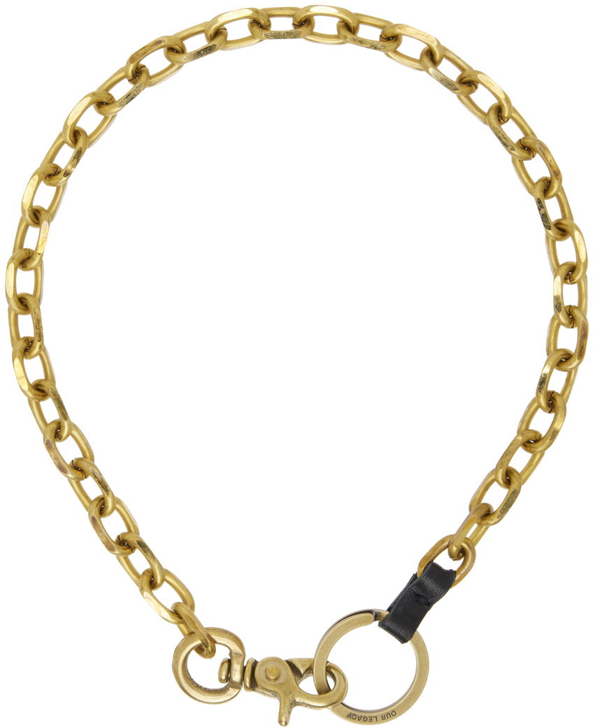 Колие OUR LEGACY Gold Ladon Necklace Жълто | A4248LRB, 0