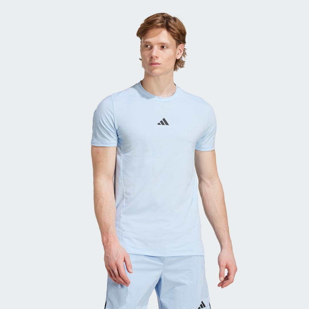 Тениска adidas Performance Designed for Training Workout T-Shirt Синьо | JX3284, 0