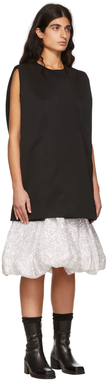 Pокля We11done Wool Sleeveless Mini Dress Черно | WD-OP1-22-102-W-BK, 1