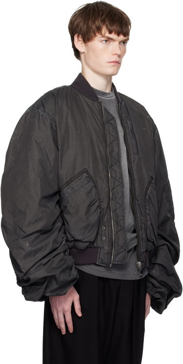 Яке бомбър We11done We11done Washed Nylon Bomber Jacket Черно | WD-JP2-25-059-U-BK, 1