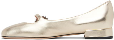 Кецове и обувки Valentino Valentino Garavani Mary-Jane Ballerina Flats with Crystal Embellishment Металик | 6W2S0LL7RKP, 2