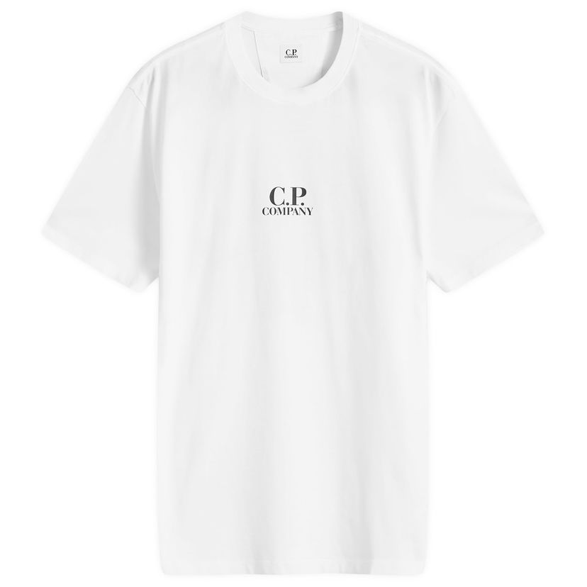 Тениска C.P. Company Men's Bold Sailor T-Shirt in White Бяло | 17CMTS167A-005100W-103