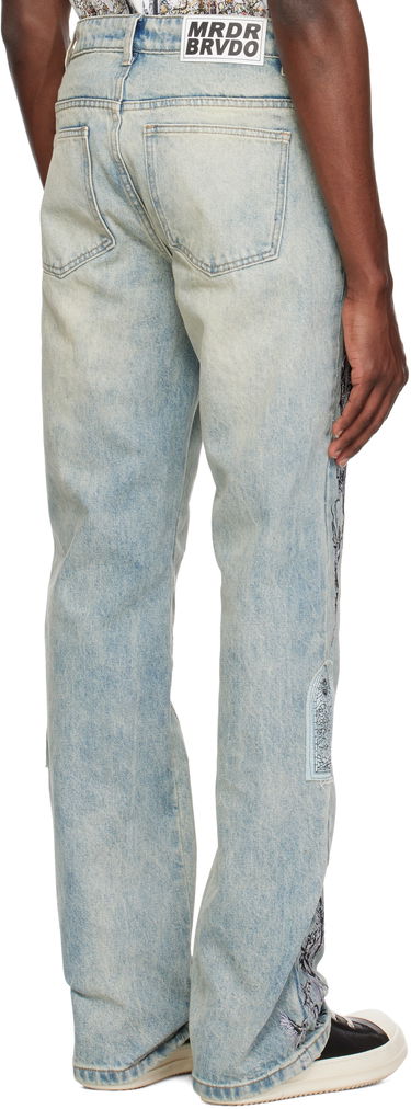 Дънки Who Decides War Who Decides War Scratched Denim Jeans Синьо | 1120990009SS25, 2