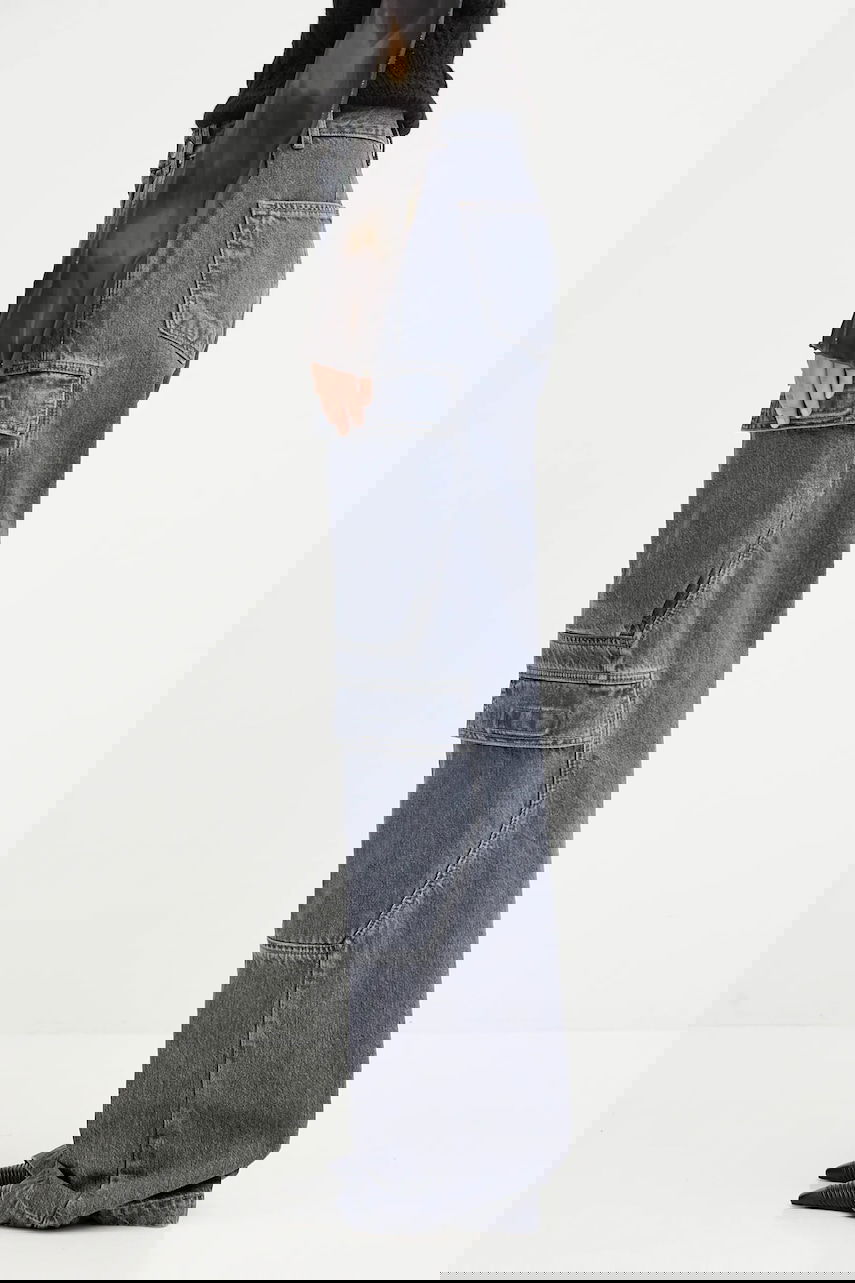 Дънки Rick Owens Rick Owens DRKSHDW Double Cargo Medium Waist Jeans Сиво | DS02E7308.DGY, 1
