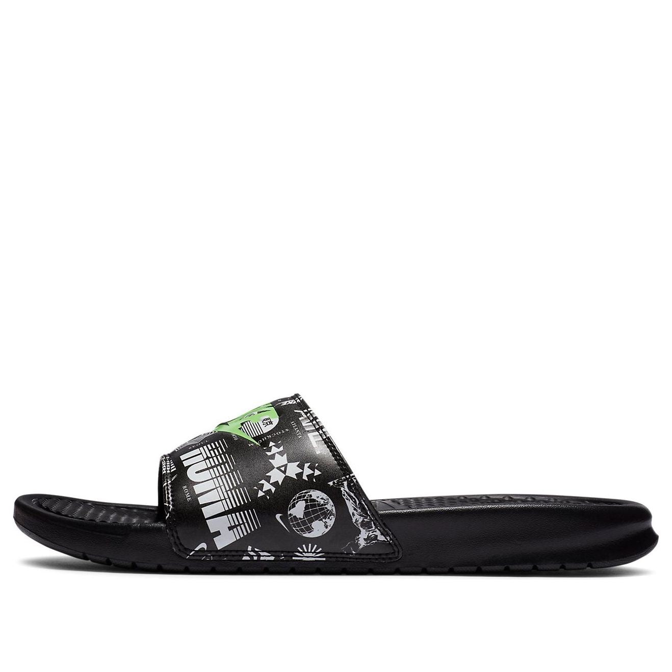 Кецове и обувки Nike Benassi JDI Print Slides Черно | 631261-042, 0