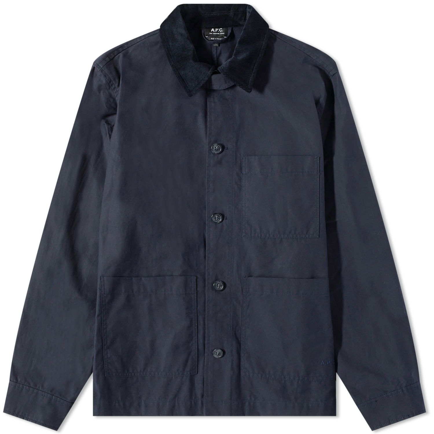 Яке A.P.C. Gabriel Waxed Cotton Jacket Тъмно синьо | COERC-H02841-IAK, 0