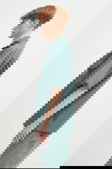 Риза Carhartt WIP S/S Craft Shirt Relaxed Fit Classic Collar Зелено | I035232.2M2XX, 1