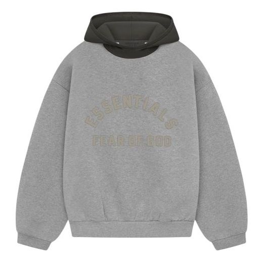 Суитчър Fear of God Fear of God Essentials SS24 Nylon Fleece Hoodie Сиво | 202SP244313F